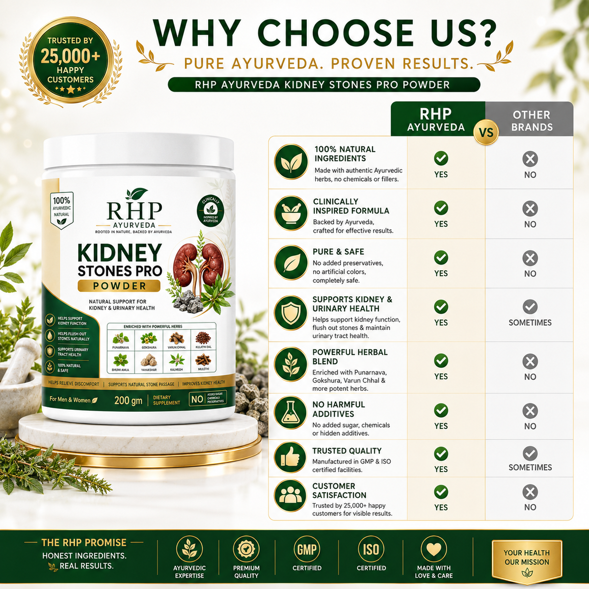 RHP KIDNEYS STONE AYURVEDIC POWDER 30DAYS CHALLENGE