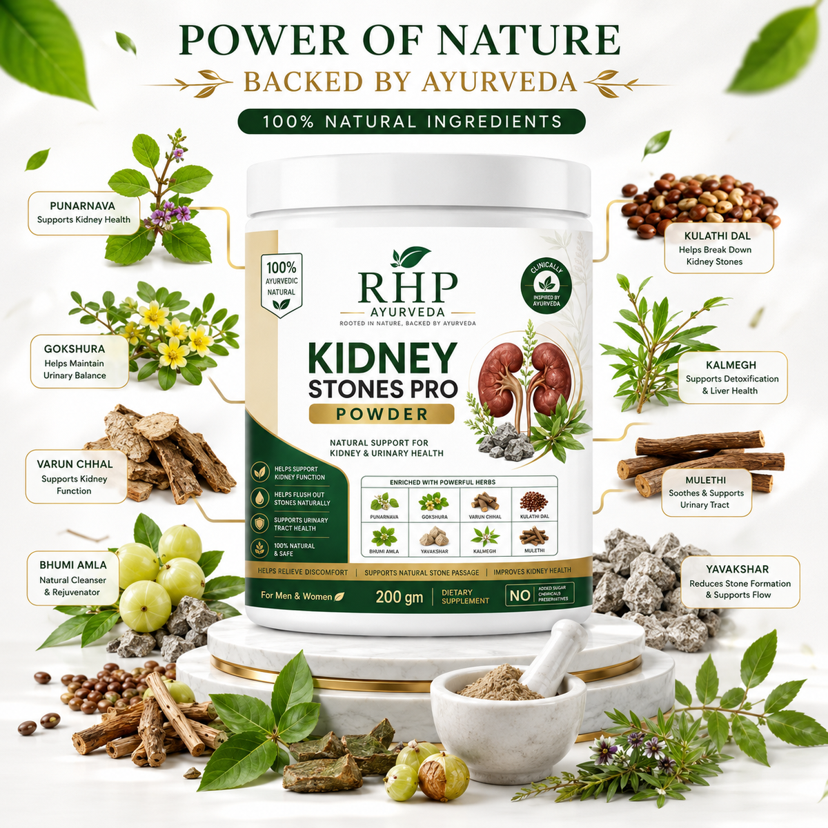 RHP KIDNEYS STONE AYURVEDIC POWDER 30DAYS CHALLENGE
