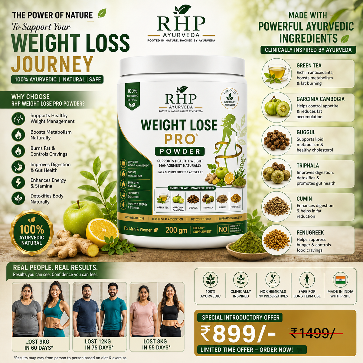 RHP WEIGHT LOSS POWDER 30DAYS CHALLENGE
